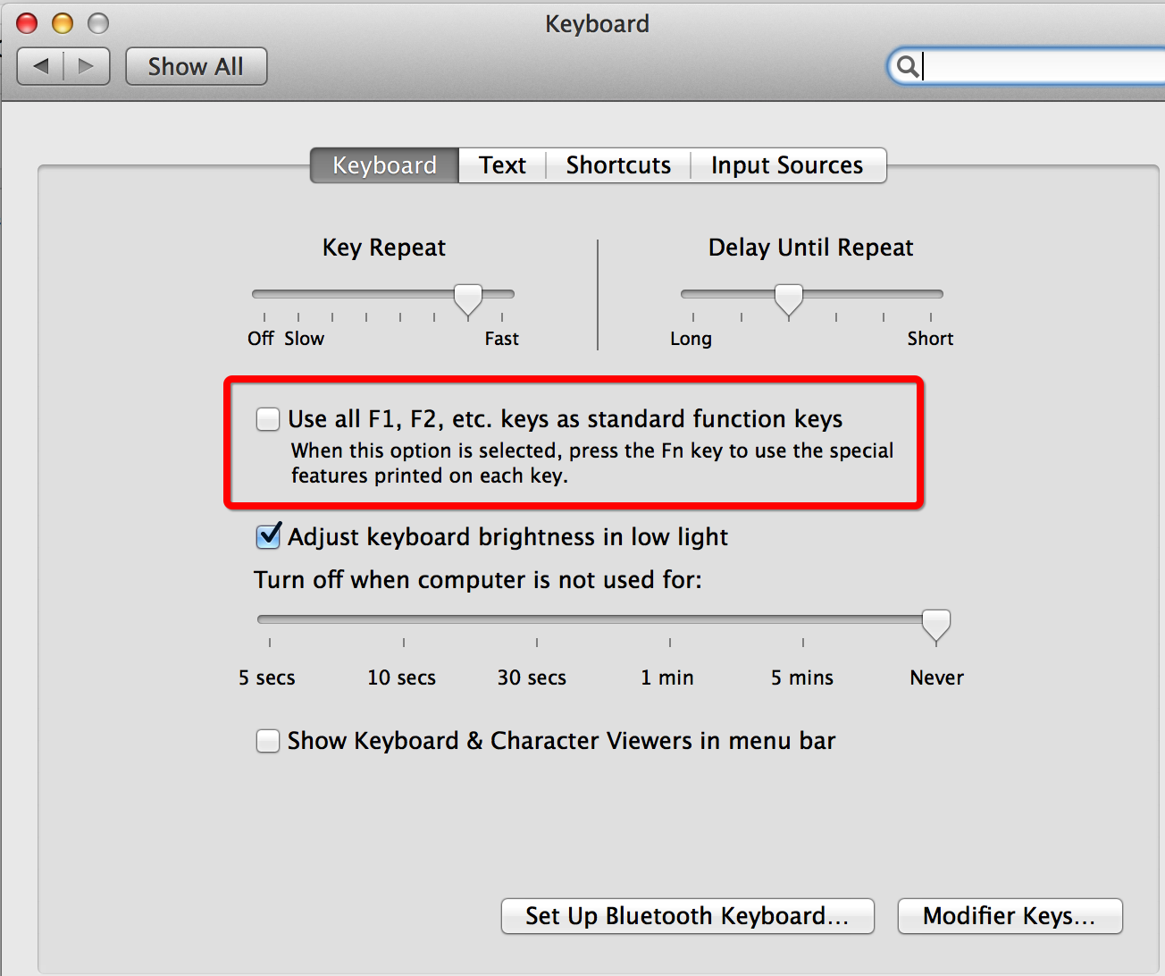 eclipse shortcut keys for mac